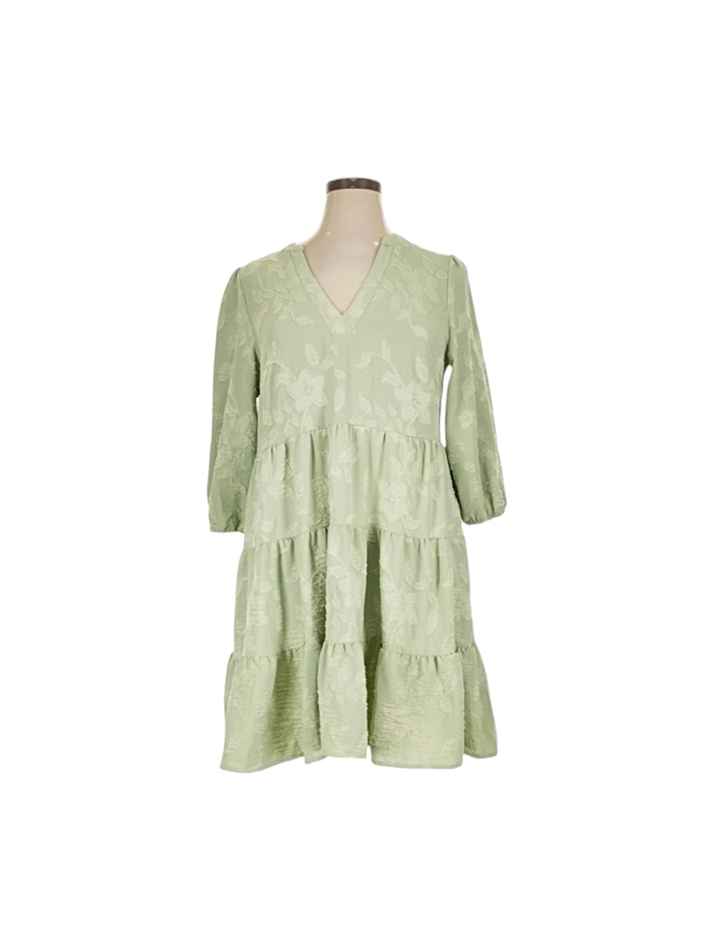 Joie Light Green Textured dress